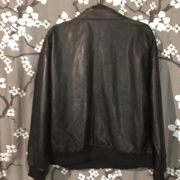 JUICY COUTURE Genuine Leather Bomber Jacket Coat - Picture 5 of 5